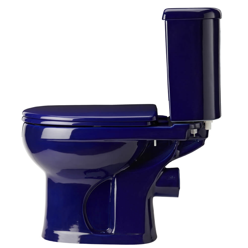 Унитаз-компакт ОК Ирида Стандарт синий (арматура, гофра и сиденье, гориз. выпуск) т тт000016553