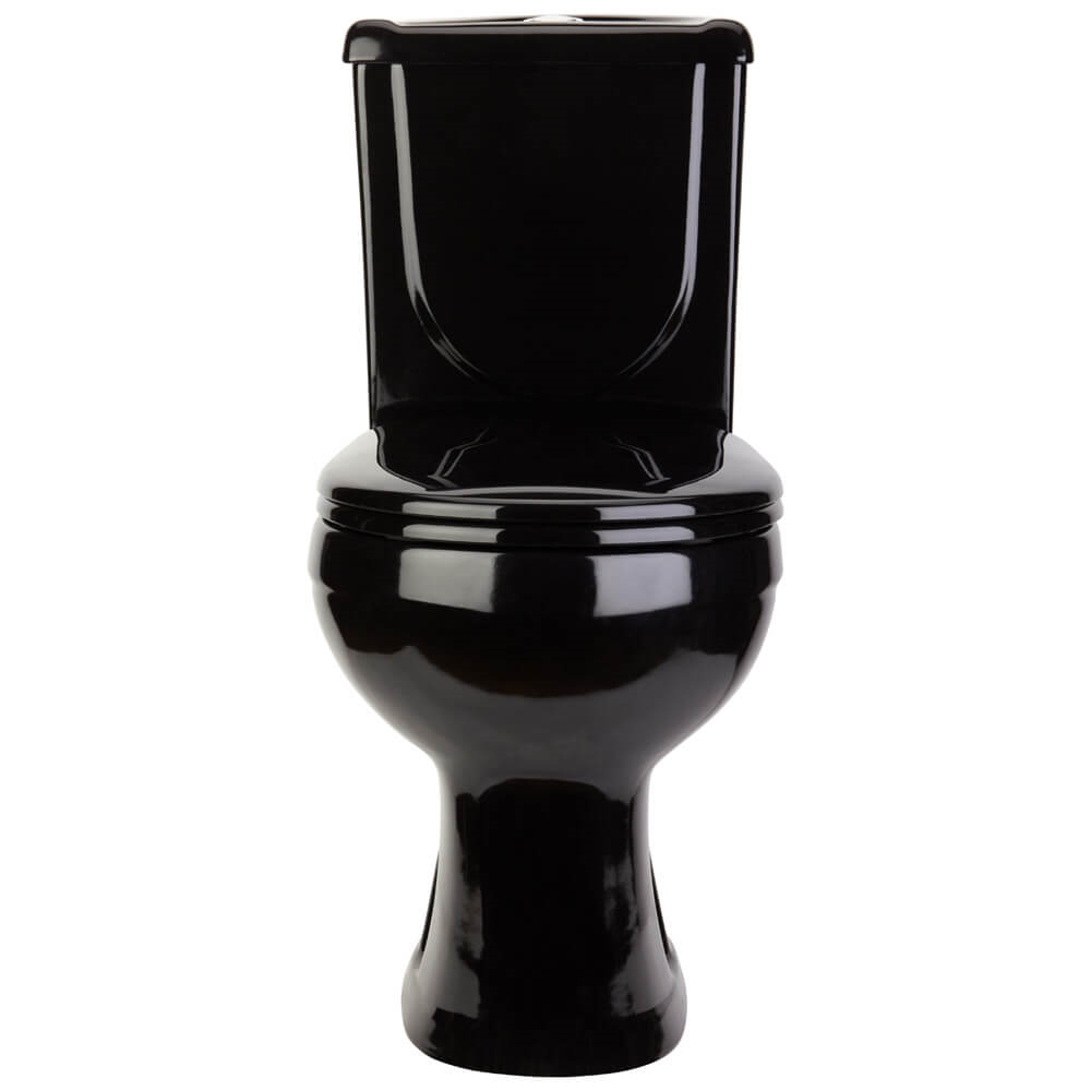 Унитаз-компакт ОК Ирида Стандарт черный (арматура, гофра и сиденье, гориз. выпуск) т тт000016554