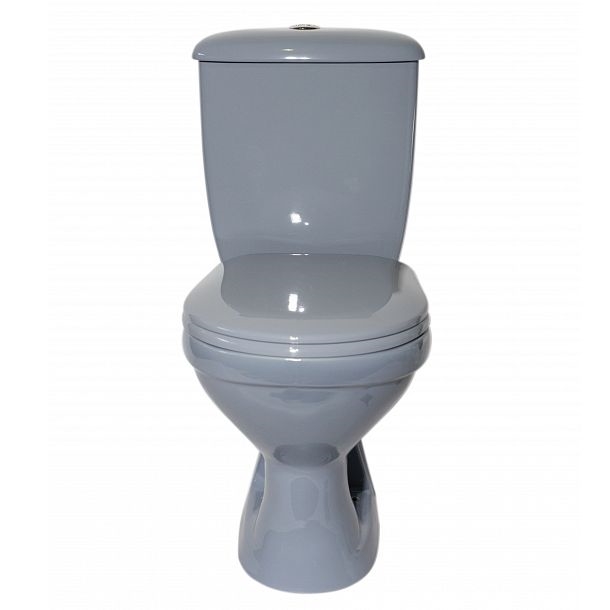 Унитаз-компакт ОК Суперкомпакт Стандарт серый (арматура, гофра и сиденье, косой выпуск) т тт000017383