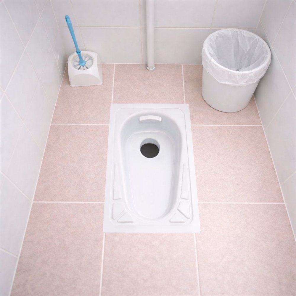 Чаша Генуя стальная эмаль Сантэкс со смещенным сливом в комплекте с сифоном и рассекателем т cт000069398