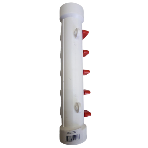 Коллектор MeerPlast 40х20 (2 вых.) с воздухоотводчиком красный т тт000014895