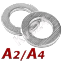 Шайба плоская без фаски А2 D=1,7 - для резьбы M 1,6 Kvs 108563