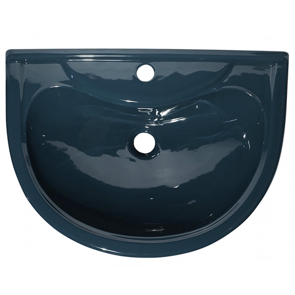 Умывальник ОК Престиж 63 Стандарт зелёный (с переливом и пьедесталом) т тт000016717