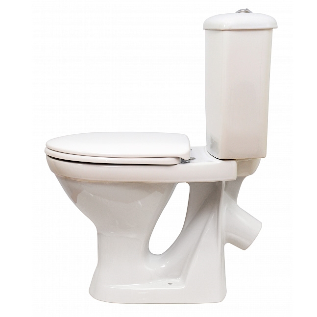 Унитаз-компакт ОК Суперкомпакт Стандарт белый (арматура, гофра и сиденье, косой выпуск) т тт000002401