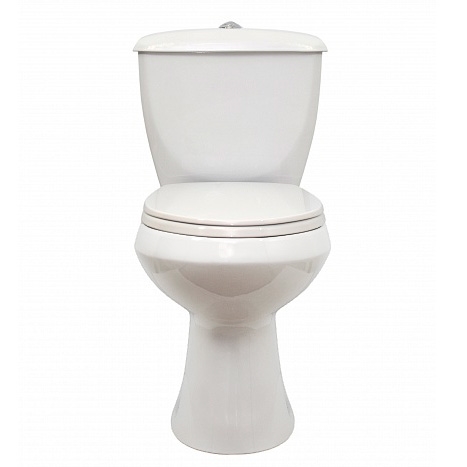 Унитаз-компакт ОК Элисса Стандарт белый (арматура, гофра и сиденье, косой выпуск) т тт000002405