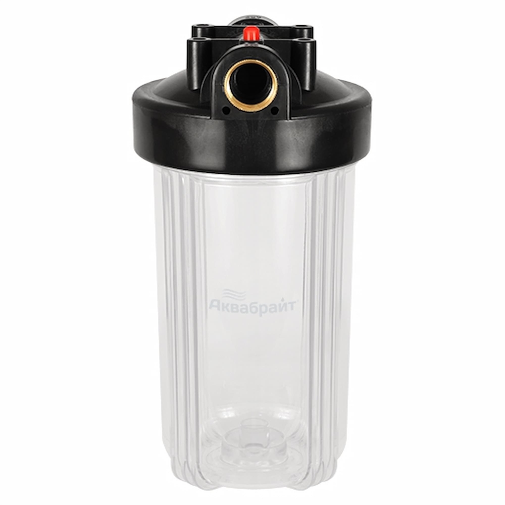 Фильтр прозрачный АКВАБРАЙТ АБФ-10ББ-ПР BB10", латунь 1" (ключ, 4 самореза) т тт000015118