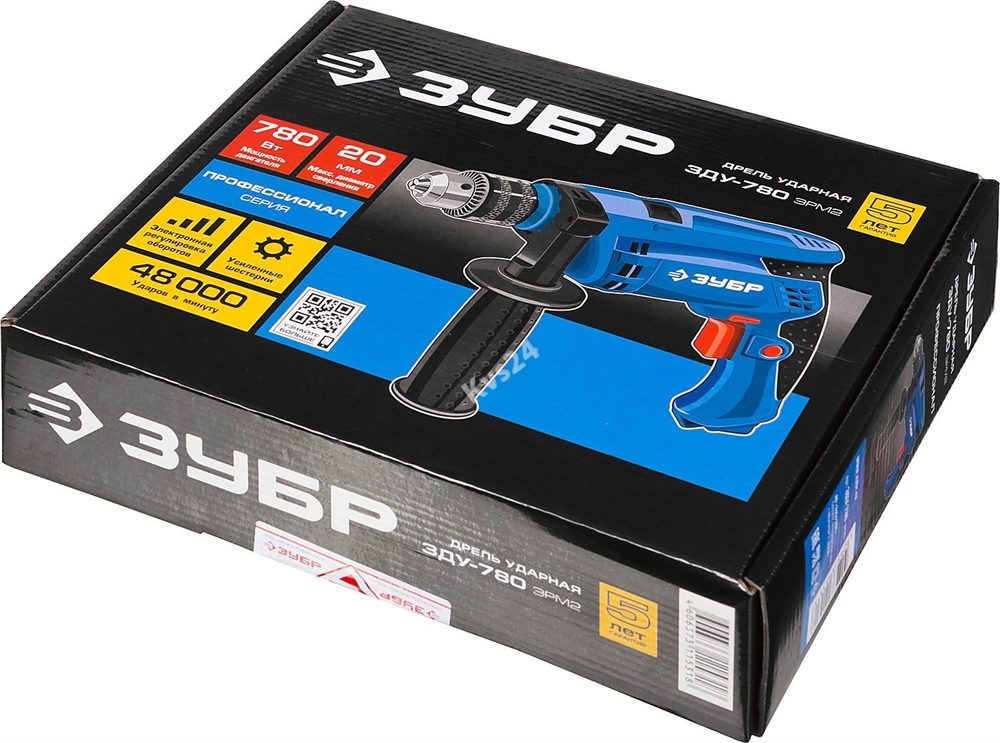 ЗУБР  780 Вт, 13 мм, ударная дрель, Профессионал (ЗДУ-780 ЭРМ2) ЗДУ-780 ЭРМ2