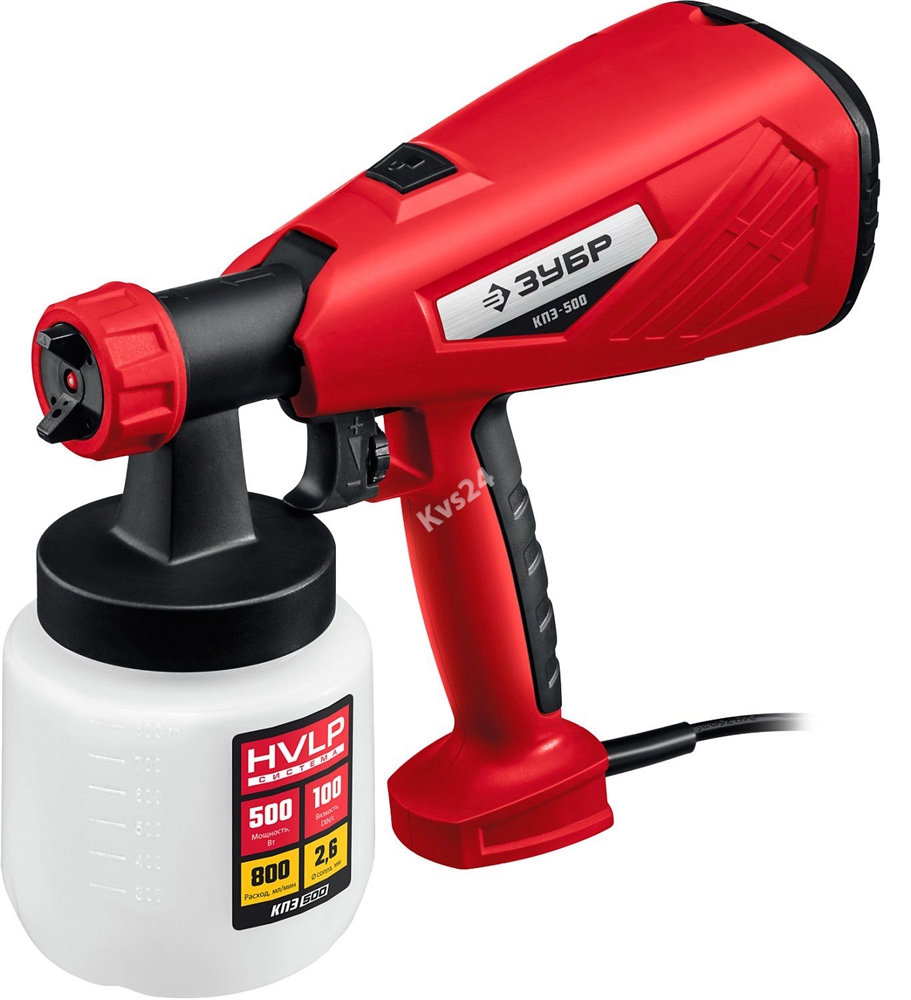 ЗУБР  500 Вт, краскопульт электрический, воздушный(КПЭ-500) КПЭ-500
