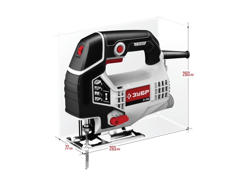 ЗУБР  710 Вт, 80 мм, электрический лобзик (Л-710) Л-710