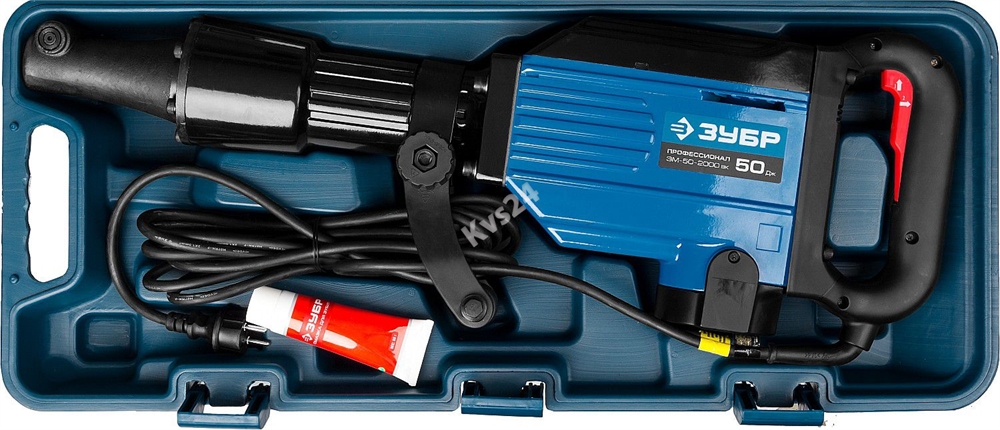 ЗУБР  Бетонолом, 50 Дж, 2000 Вт, АВТ, отбойный молоток HEX-28, Профессионал (ЗМ-50-2000 ВК) ЗМ-50-2000 ВК