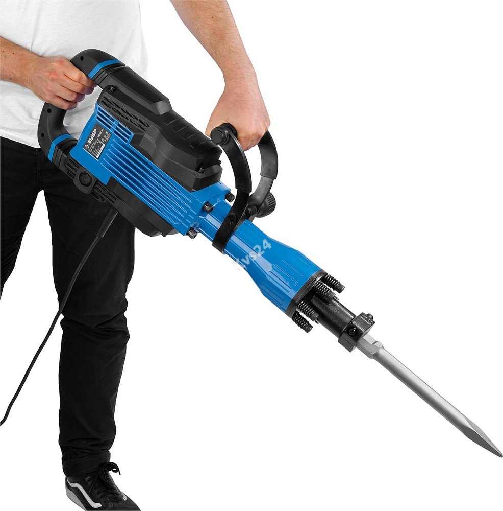 ЗУБР  Бетонолом, 35 Дж, 1600 Вт, АВТ, отбойный молоток HEX-30, Профессионал (ЗМ-35-1600 ВК) ЗМ-35-1600 ВК