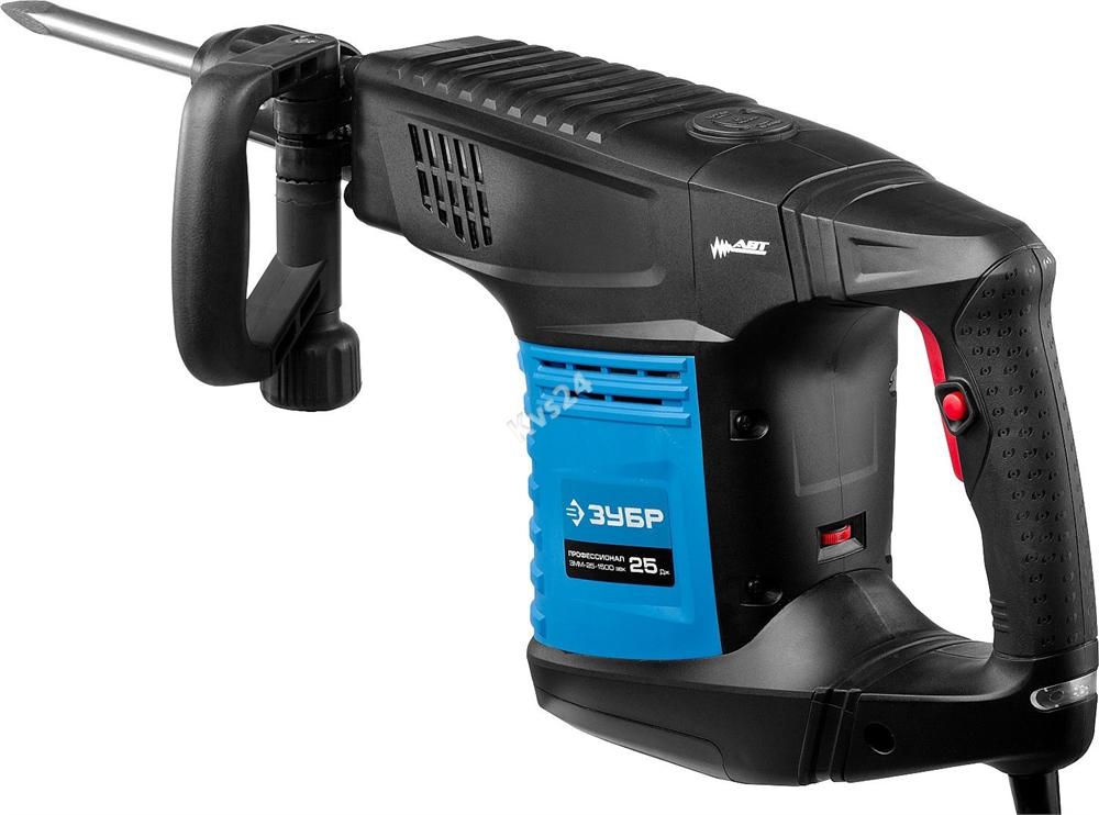 ЗУБР  25 Дж, 1500 Вт, АВТ, отбойный молоток SDS-Max, Профессионал (ЗММ-25-1500 ЭВК) ЗММ-25-1500 ЭВК
