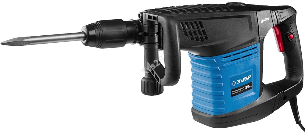 ЗУБР  25 Дж, 1500 Вт, АВТ, отбойный молоток SDS-Max, Профессионал (ЗММ-25-1500 ЭВК) ЗММ-25-1500 ЭВК