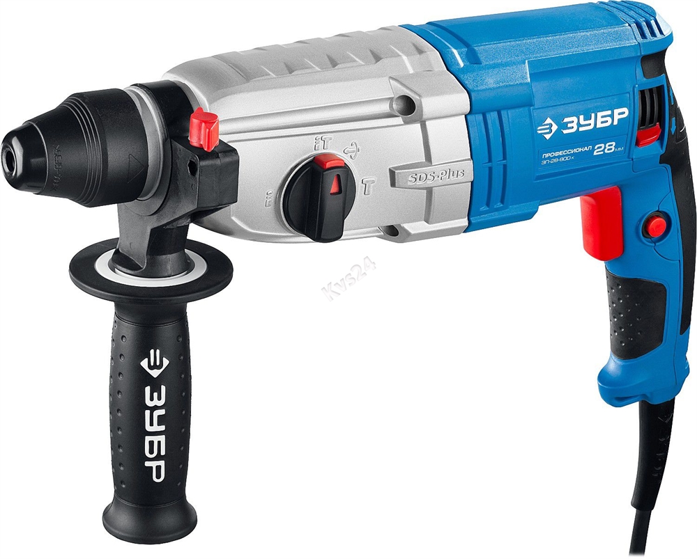 ЗУБР  28 мм, 800 Вт, перфоратор SDS Plus, Профессионал (ЗП-28-800 К) ЗП-28-800 К