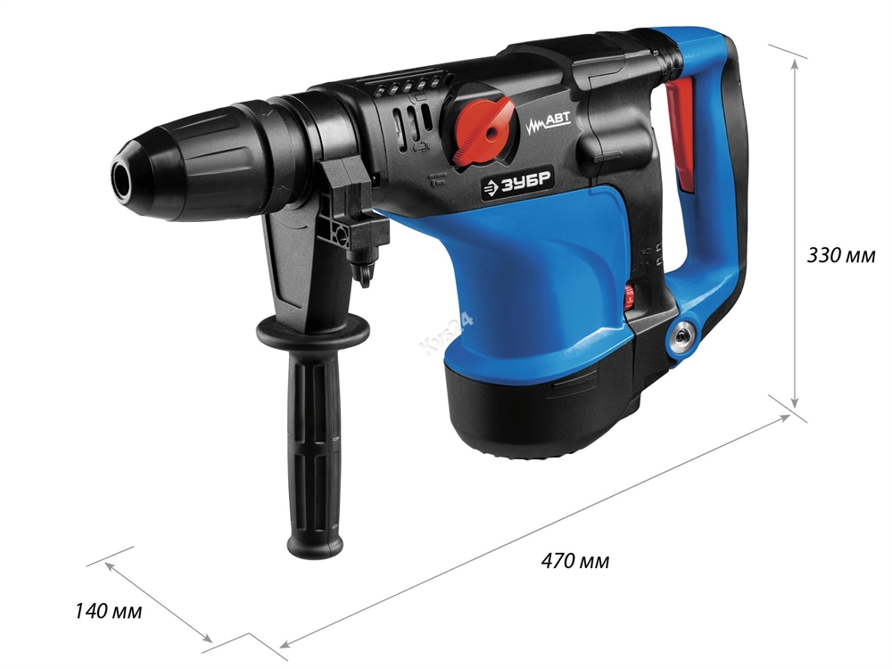 ЗУБР 1100 Вт, 40 мм, перфоратор SDS Max, серия Профессионал ЗПМ-40-1100 ЭК