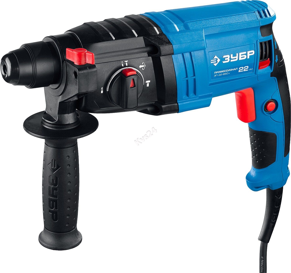 ЗУБР  22 мм, 650 Вт, перфоратор SDS Plus, Профессионал (ЗП-22-650 К) ЗП-22-650 К