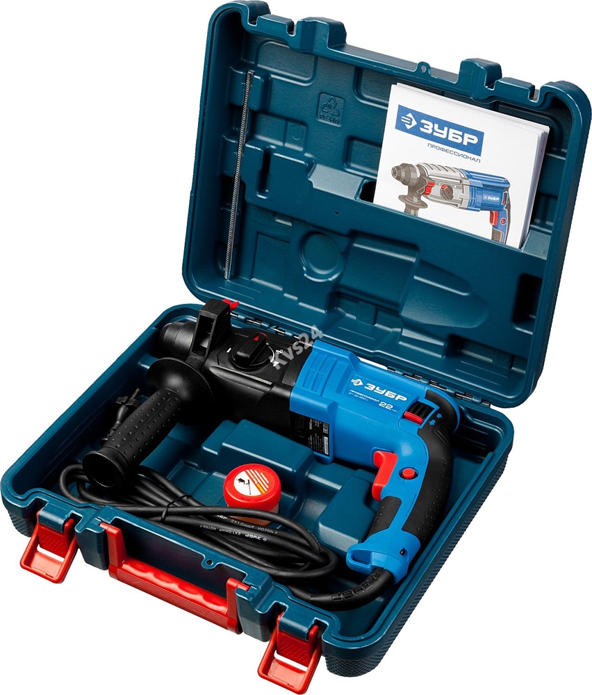 ЗУБР  22 мм, 650 Вт, перфоратор SDS Plus, Профессионал (ЗП-22-650 К) ЗП-22-650 К
