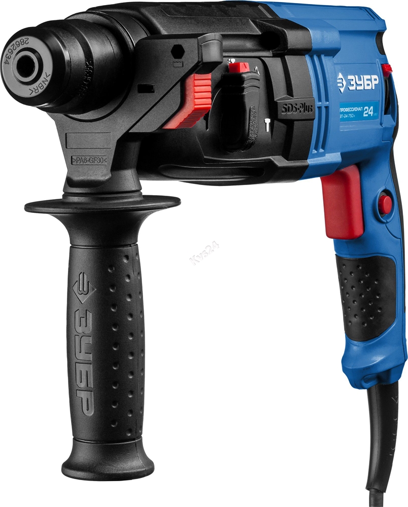ЗУБР  24 мм, 750 Вт, перфоратор SDS Plus, Профессионал (ЗП-24-750 К) ЗП-24-750 К