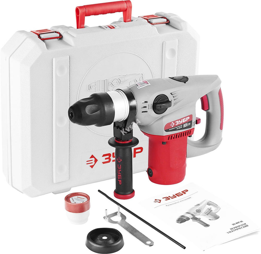 ЗУБР 800 Вт, 28 мм, перфоратор SDS Plus ЗП-805ЭК