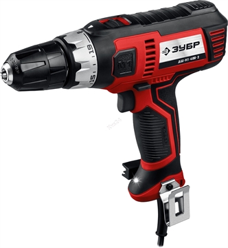 ЗУБР  400 Вт, 40 Н·м, сетевая дрель-шуруповерт (ДШ-М1-400-2) ДШ-М1-400-2