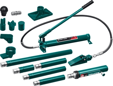 KRAFTOOL  10 т, в пластиковом кейсе, набор для правки кузова (43435-10) 43435-10