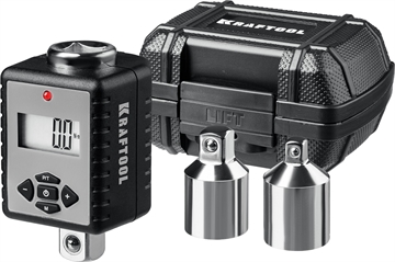 KRAFTOOL  GRAND, 1/2″, 40 - 200 Н·м, динамометрический адаптер с переходниками (64044-200) 64044-200