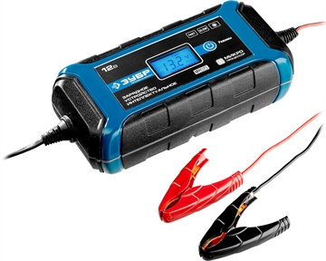 ЗУБР  ЗУ-160, 12 В, 8 А, интеллектуальное зарядное устройство для аккумуляторов, Профессионал (59303) 59303