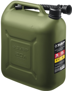 ЗУБР  20 л, пластиковая усиленная канистра, Профессионал (38365-20) 38365-20