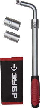 ЗУБР  17/19 мм, 21/23 мм, баллонный телескопический ключ с торцовыми головками (27525-H4) 27525-H4