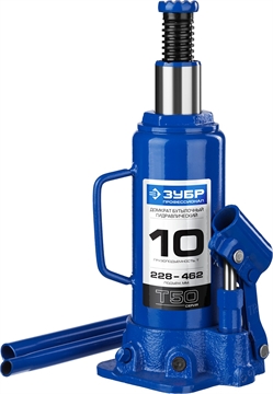ЗУБР  10 т, 228 - 462 мм, бутылочный гидравлический домкрат, Профессионал (43060-10) 43060-10_z01