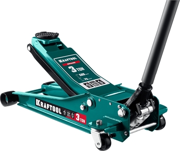 KRAFTOOL  GRAND, 3 т, 75 - 500 мм, универсальный подкатной домкрат для СТО (43451-3) 43451-3