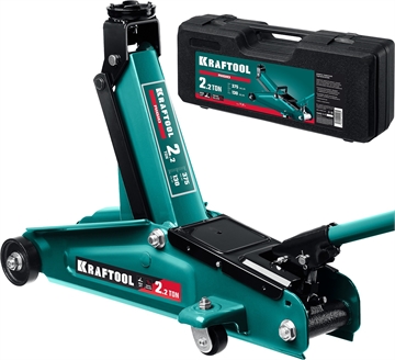 KRAFTOOL  RIGID, 130 - 375 мм, подкатной домкрат с увеличенным подъемом (43452-2-K) 43452-2-K