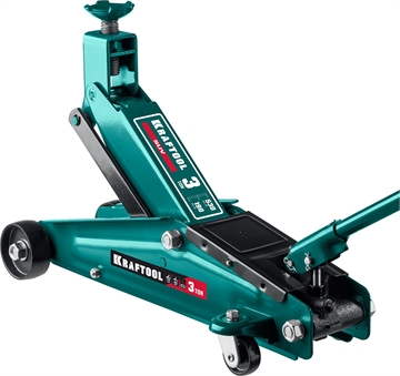 KRAFTOOL  SUV, 3 т, 190 - 530 мм, подкатной домкрат с высоким подъемом (43458-3) 43458-3
