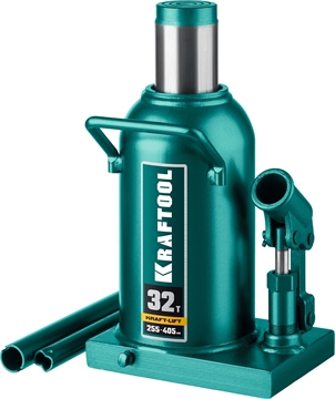 KRAFTOOL  KRAFT-LIFT, 32 т, 255 - 405 мм, бутылочный гидравлический домкрат (43462-32) 43462-32_z01