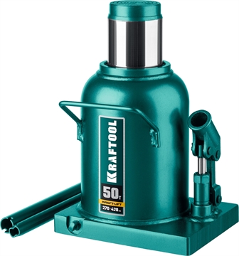 KRAFTOOL  KRAFT-LIFT, 50 т, 270 - 420 мм, бутылочный гидравлический домкрат (43462-50) 43462-50_z01
