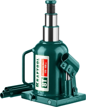 KRAFTOOL  DOUBLE RAM, 8 т, 170 - 430 мм, с увеличенным подъемом, двухштоковый бутылочный домкрат  (43463-8) 43463-8
