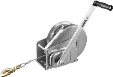 ЗУБР  0.9 т, 8 м, ручная барабанная подъемная тросовая лебедка, Профессионал (43117-0.9) 43117-0.9