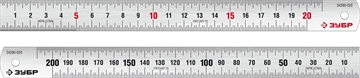 ЗУБР  Про-20, длина 0.20 м, усиленная нержавеющая линейка, Профессионал (34280-020) 34280-020