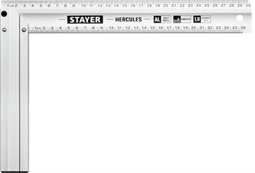 STAYER  300 мм, жесткий столярный угольник, Professional (3432-30) 3432-30