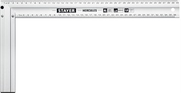 STAYER  400 мм, жесткий столярный угольник, Professional (3432-40) 3432-40