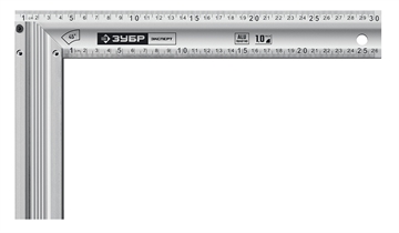 ЗУБР  300 мм, жесткий столярный угольник, Профессионал (34392-30) 34392-30