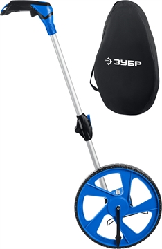 ЗУБР  0.1 - 9999 м, измерительное колесо, (курвиметр) со складной алюминиевой рукояткой, Профессионал (34880) 34880