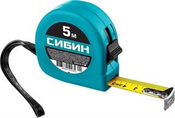 СИБИН  5 м х 19 мм, рулетка (34020-05-19) 34020-05-19_z01
