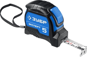 ЗУБР  ЭКСПЕРТ, 5 м х 19 мм, рулетка с автостопом, Профессионал (34057-05-19) 34057-05-19_z02