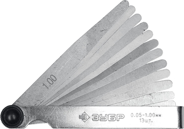 ЗУБР  13 шт, 0.05 - 1 мм, набор автомобильных щупов (4325-H13) 4325-H13_z01