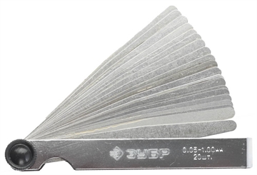 ЗУБР  20 шт, 0.05 - 1 мм, набор автомобильных щупов (4325-H20) 4325-H20_z01