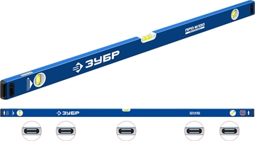 ЗУБР  ПРО-М, 1500 мм, усиленный магнитный уровень, Профессионал (34589-150) 34589-150_z01
