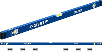 ЗУБР  ПРО-М, 2000 мм, усиленный магнитный уровень, Профессионал (34589-200) 34589-200_z01