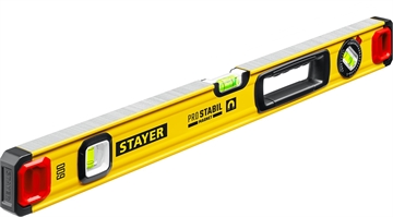 STAYER  PRO STABIL, 600 400 мм, усиленный профиль, магнитный уровень с поворотным глазком, Professional (3480-060) 3480-060