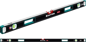 KRAFTOOL  A-RATE CONTROL, 1500 мм, точность 0.3 мм/м, с инновационным зеркальным глазком, сверхпрочный уровень (34986-150) 34986-150